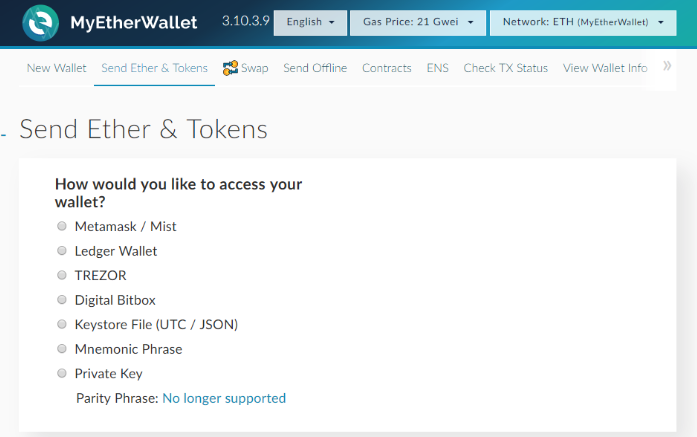 چطور توکن SophiaTX را وارد حساب MyEtherWallet نماییم؟