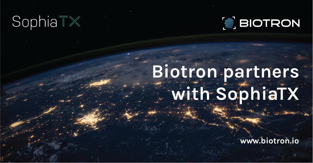 Biotron با پلتفرم بلاکچین صاحب نام SophiaTX رسما اعلام همکاری کرد