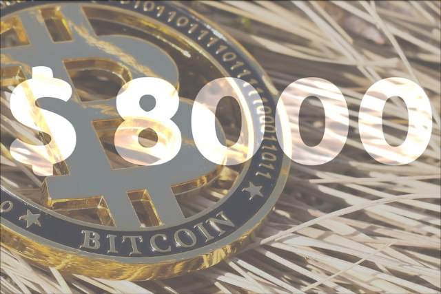 خبر اختصاصی: بازگشت قیمت بیت کوین به کانال بالای 8000 دلار